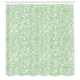 thumbnail image 2 of Ambesonne Leaves Shower Curtain, Simplistic Branches Plants, 69"Wx70"L, Fern Green and White, 2 of 4