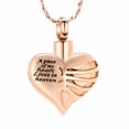 thumbnail image 2 of Personalize Heart Urn Necklace for  Human Ashes Stainless Steel Pet Memorial Cremation Jewelry  W/ Funnel Filler Memorial Jewelry Gifts for Men Women -A Piece of My Heart Lives in Heaven, 2 of 7