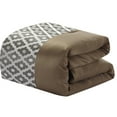 thumbnail image 3 of Nanshing Donovan 10PC Geometric Luxury Comforter Set, Grey, Queen, 3 of 5