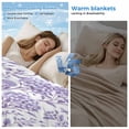 thumbnail image 2 of Purple Flowers Cooling Blanket, Lightweight Breathable Summer Throw Blanket with Double Sided Cold Effect,Botanical Floral Vintage Wildflower Picnic Beach Blankets Bed Sheet for Hot Sleepers 50"x60", 2 of 8