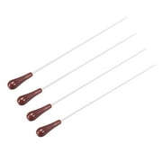 Music Conductor Baton 39cm/15.35inch Length,Red Resin Handle Music Conducting Baton 4pcs