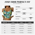 thumbnail image 5 of Uemuo Tropical Floral Pattern Women's Sports Bra - High Impact Support, Breathable, and Comfortable Athletic Bra for Running, Yoga, and Workouts, 5 of 9
