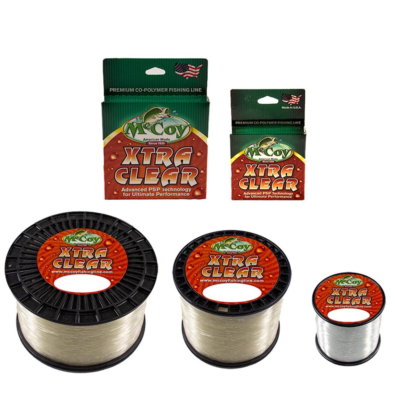 McCoy Xtra Clear Premium CoPolymer Monofilament Fishing Line (6lb
