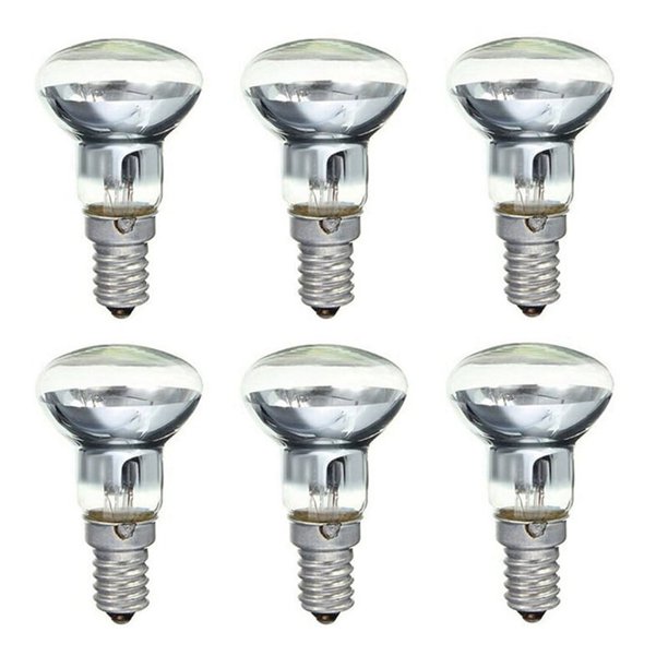 E14 R39 30W Tornillo En Bombilla Reflector Transparente Bombillas de Luz Puntual Lava Incandescente 6 Piezas