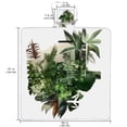 thumbnail image 2 of Fragmented Flowers Canvas Picnic Mat Waterproof Outdoor Blanket with Carrying Strap - Large Size for Family Beach Trips and Camping, Durable and Easy to Clean, 2 of 6