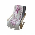 thumbnail image 4 of Hummingbird Soft Flannel Fleece Throw Blanket, Hummingbird Flies to the Flower Polkadots Flourishes Summer Garden Artwork, Cozy Plush for Indoor and Outdoor Use, 50" x 60", Pink Fuchsia, by Ambesonne, 4 of 6