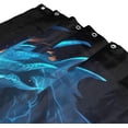 thumbnail image 3 of Coolnut Shower Curtain Dragon Bathroom Decor Watercolor Shower Curtain Sets Fabric Cloth Bathroom Curtains with Hooks 60x72 Inch, 3 of 6