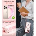 thumbnail image 2 of Funda Meifigno para iPhone 16 Pro Max 6.9" Color Oro Rosa con Protectores de Pantalla, 2 of 7