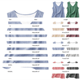 thumbnail image 3 of Holzkary Striped Linen Tank Tops for Women 2026 Casual Sleeveless Loose Fit Vest V Neck Gauze Shirt Lightweight Summer Blouse Comfy Gauze Camisoles Gingham Tank Tops Lounge Wear Basic Shirt Black XXL, 3 of 4