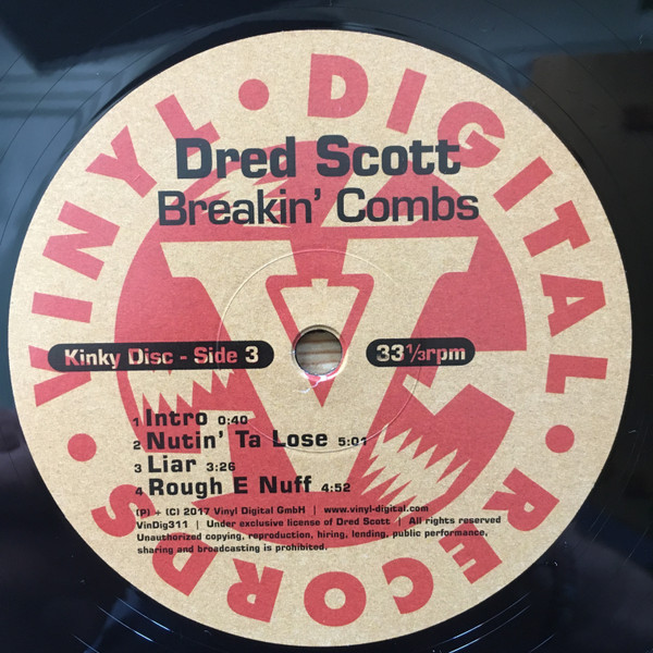 Dred Scott - Breakin' Combs - Music & Performance - Vinyl