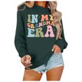 thumbnail image 2 of Women's Sweatshirts 2025 In My Grandma Era Sweatshirt Grandma Sweatshirts Long Sleeve Pullover Sweatshirt for Women, 2 of 5