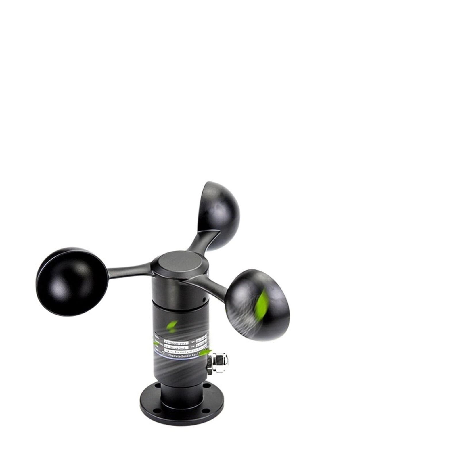 Weather Station Wind Sensor Port High-altitude Work Wind Speed Sensor Wind Detector All Aluminum Alloy Material Wind Indicator ,Easy to Operate