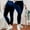 Navy, variant on FAHXNVB Women's High Waist Velvet Skinny Pants Soft Elastic Waist Stretch Yoga Pants Solid Color Buttery Soft Velour Leggings,M,Purple