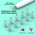 thumbnail image 3 of Touch Screen Pencil Tip Tablet Smooth Nib Touch Drawing Stylus Pen Head Repair Spare Nib Replacement for iOS Pencil 1/2 Generation, 3 of 8
