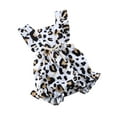thumbnail image 4 of Franhais Newborn Baby Girls Sleeveless Romper, Casual Leopard Print Ruffle Jumpsuit Clothes, 4 of 7