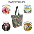 thumbnail image 7 of FORMRS Womens Canvas Tote Bag with Zipper Inner Pocket Shoulder Handbag, Christmas Bows, 7 of 7
