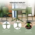 thumbnail image 6 of WestinTrends Playa 31.5" Square Outdoor Plastic Resin Patio Dining Table for 4, Olive Green, 6 of 14