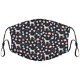 thumbnail image 1 of Cute Dalmatian Dog Graphic Printed Cloth Face Masks Reusable Washable Adjustable for Adults (5 PCS), 1 of 5
