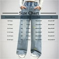 thumbnail image 3 of Utoimkio Toddler Girls Pull On Cargo Denim Pants Casual Loose Wide Leg Lounge Pants Size 5-15T, 3 of 7