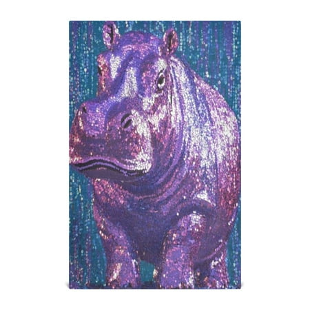 

Kitchen Towel 28x18 Inches x6，Plate Towel Decorative Towel Napkin Tea Towel Tea Towels For Kitchen Dish Cloths & Dish Towels Purple Hippopotamus