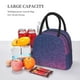 thumbnail image 5 of Balery Violet Glitter Bolsa de Almuerzo para Mujeres, Caja de Almuerzo, Bolsa de Almuerzo Pequeña Impermeable, Tote de Almuerzo Reutilizable con Gran Capacidad, 5 of 6