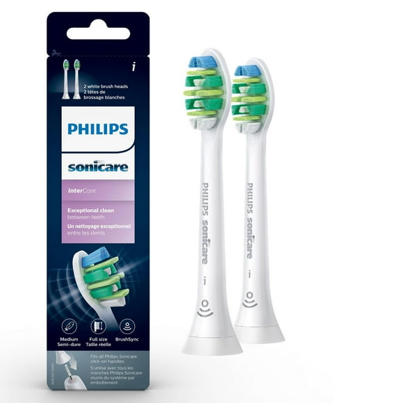 Philips Sonicare Têtes de Brosse de Remplacement Intercare Spécialisées, Blanches, HX9002