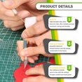 thumbnail image 4 of czcpp-30Pcs Exacto Knife with Extra High Carbon Steel Blades, Precision Hobby Knife with Aluminum Body, Utility Knife Kit Craft Knife Set for Scrapbooking Trimming Carving Stencil, 4 of 4