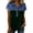 Dark Green, variant on Womens Denim Shirt Summer Tops Dressy Casual Collar Button V Neck Henley Shirt Fashion Patchwork Western Going Out Blouses