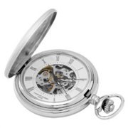 Charles-Hubert- Paris Sterling Silver Mechanical Hunter Case Pocket Watch #3769