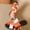 Orange, variant on Women's Color Block Flat Sandals Open Toe Ring Leather Dressy Beach Vacation Slide Sandals Brown 5.5(36)