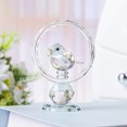 thumbnail image 5 of WYZCTTD Crystal Bird Figurines, Collectible Glass Bird in Hoop Statue Table Centerpiece, Decorative Sparkly Animal Sculpture for Home Office Decor, 5 of 5