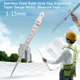 thumbnail image 2 of Wedge Probe Hole Space Taper Gauge Stainless Steel Welding Ruler Inspection Taper Gauge Imperial Measuring Tool, 2 of 5