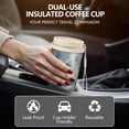 thumbnail image 5 of 18oz Double Drinking Coffee Mug – Vacuum Insulated Stainless Steel Travel Cup with Leakproof Lid, 316 Steel Thermos Tumbler for Hot & Cold Beverages, 5 of 7