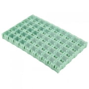 Alupre 50 piezas verde SMT SMD contenedor caja componentes electrnicos Mini caja de almacenamiento