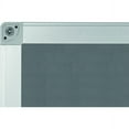 thumbnail image 6 of Bi-silque Ayda Fabric 36"w Bulletin Board - Gray Fabric Surface - Robust, Tackable, Sleek Style - 1 Each - 0.5" X 36", 6 of 13