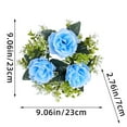 thumbnail image 3 of Giunmcul up to 45% Off Candlestick Garland Wreath Artificial Rose Candle Flower Ring Home Party Wedding Table Decoration, 3 of 5