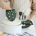 thumbnail image 6 of Pofeuu Green Frogs Print Thickened Mini Silicone Oven Mitts Heat Resistant, Rubber Oven Mitt Gloves, Finger Pinch Grips, Pot Holder, Silicone Potholder, 6 of 7
