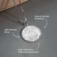 thumbnail image 3 of Picturesongold.Com Saint Jude Round Religious Medal Necklace Pendants Adult - 10k White Gold -2/3in, 3 of 7