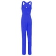 thumbnail image 4 of Usmixi Rompers for Women Party Club Sexy Hollow out Y2k Style Slim Summer Jumpsuits Halter Sleeveless Formal Solid Long Womens Jumpsuits on, 4 of 5