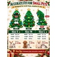 thumbnail image 2 of Christmas Tree Pet Cape Costume with Hood, Winter Holiday Cloak Outfit for Cats and Small Dogs, 2 of 10