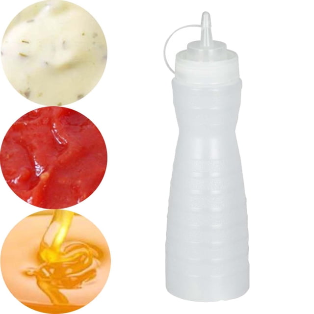 Botella de ketchup BLESIY Recipiente Portátil Multifuncional de 570 ml