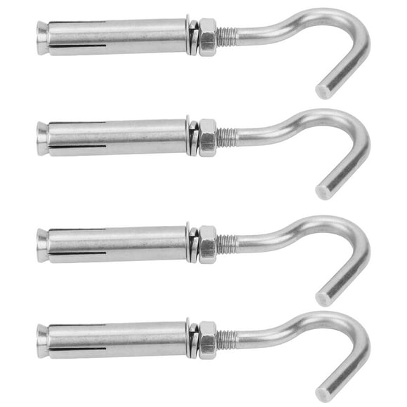 Wall Expansion Screw Hook, Portable M6 Expansion Screw Hook Anti-corrosion for Lightweight Concrete for Porous Brick for Solid Brick for Natural Dense Stone