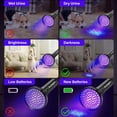 thumbnail image 6 of PrimePickMart Black Light UV Flashlights, Ultra Bright 100 LED 395nm Ultraviolet Blacklight Detector for Dog Cat Pet Urine, Bed Bug and Dry Stains, Matching with Pet Odor Eliminator, 6 of 9