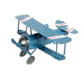 thumbnail image 1 of Miangastore 1 Pcs Jouets Avion Maquette Fer Forgé pour Enfants et Jeunes de Style Rétro Bleu, 1 of 8