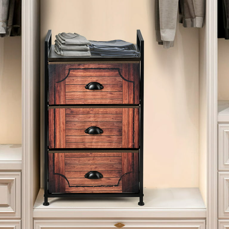 Costway Vertical Narrow Dresser Organizer Closet Storage Cabinet with - See Details - Black