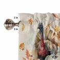thumbnail image 5 of Valances for Windows Thanksgiving Watercolor Rod Pocket Cafe Window Treatments Valance Curtains for Kitchen Bathroom Laundry Basement Windows 60"x14", 5 of 6