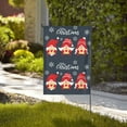 thumbnail image 4 of Wukai Three Cute Christmas Gnomes Garden Flags Double Sided Welcome Garden Yard House Flags Outside Outdoor House (Only Flag), 4 of 8