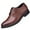 Brown, variant on Seeotter Mens Dress Shoes Modern Classic Slip On Oxfords Formal Casual Business Wedding Work Lace-ups