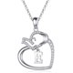 thumbnail image 1 of Fiudx Collar In Colgante Corazon de Buena Suerte para Mujer, 1 of 2