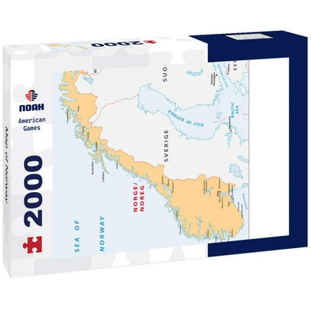 Map of Norway 2000pc Puzzle